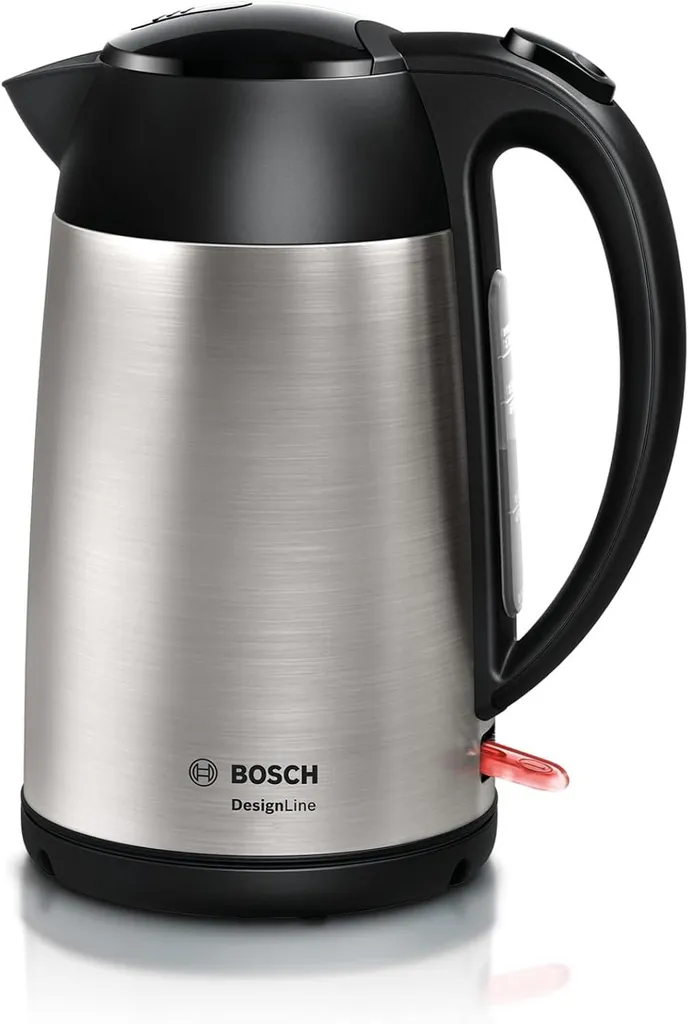 Bollitore Acciaio 1.7 Litri 2400W - Rapido con Indicatore Tazza Eco