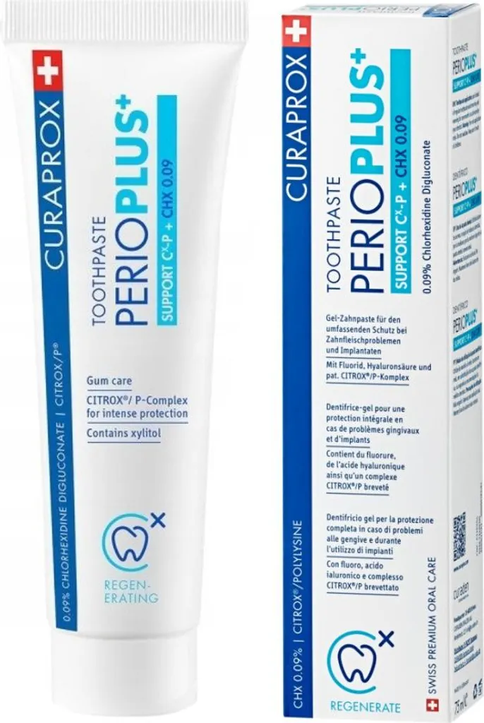 Dentifrice à la Chlorhexidine Curaprox Perio Plus Support CHX 0.09