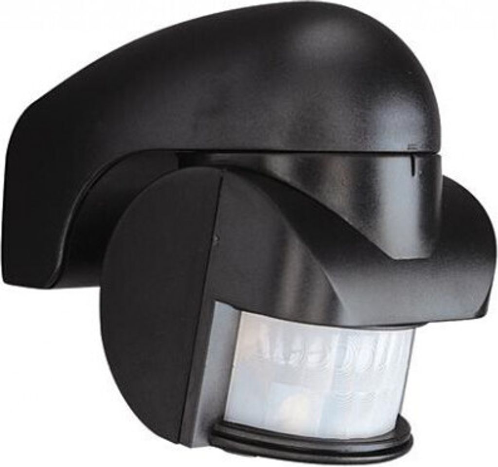 Philips PIR-Melder, Wandbeleuchtung für den Außenbereich, Schwarz, Kunststoff, IP44, Garten, Terrasse, I