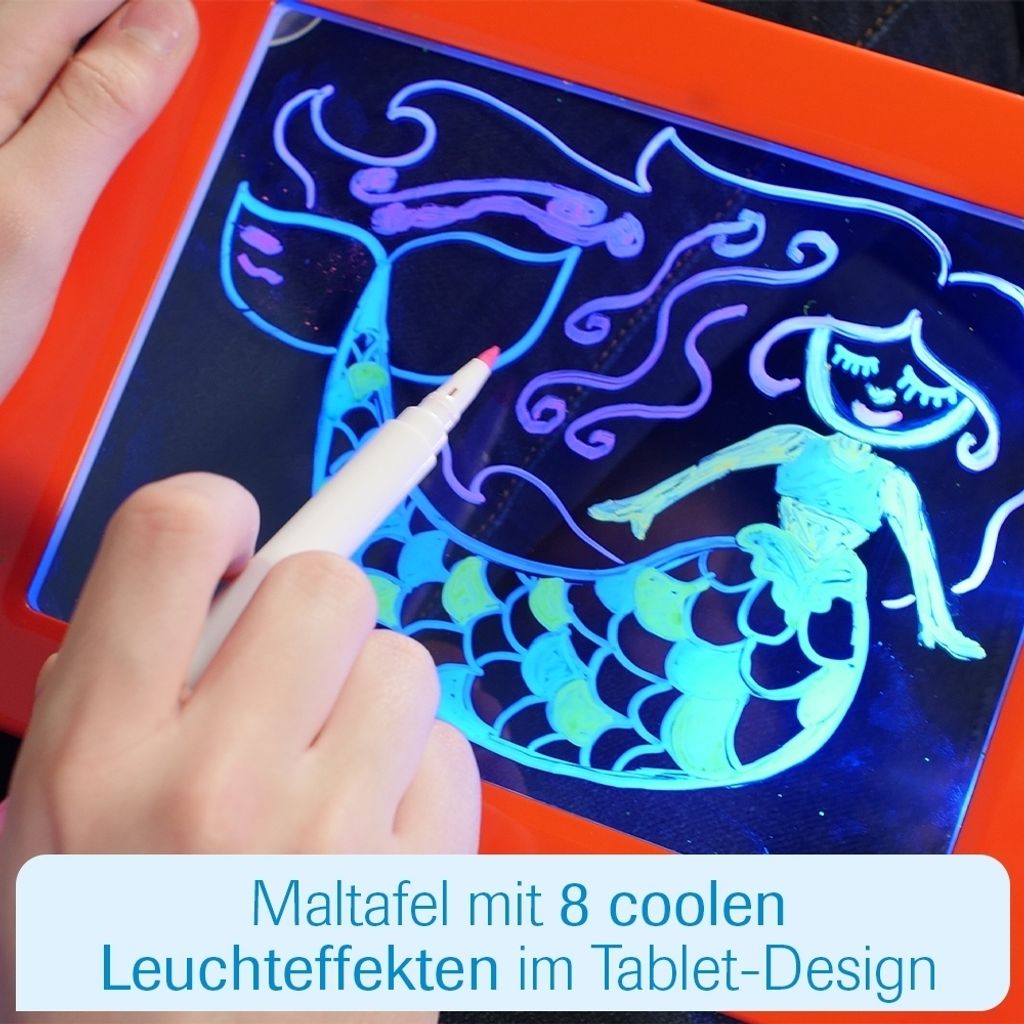 Magic Pad mit UV Stift Jungen und Mädchen Geschenke Maltafel Zaubertafel 3D 