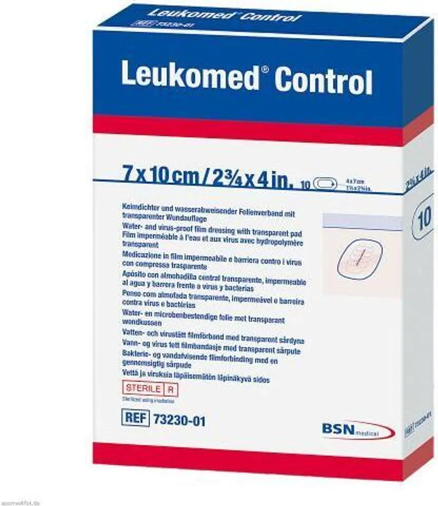 Medicazione Leukomed Control 7x10 cm - 10 Pezzi - Barriera Batterica