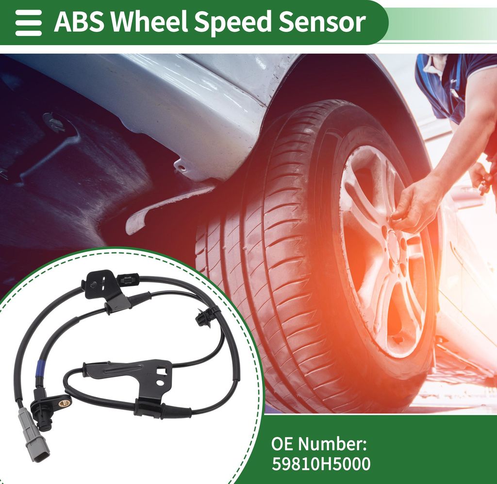 ABS Radgeschwindigkeitssensor ABS Sensor Antiblockiersystem Sensor Nr.59810H5000 für Hyundai Accent 2018-2022 1 Stück Vorne Links