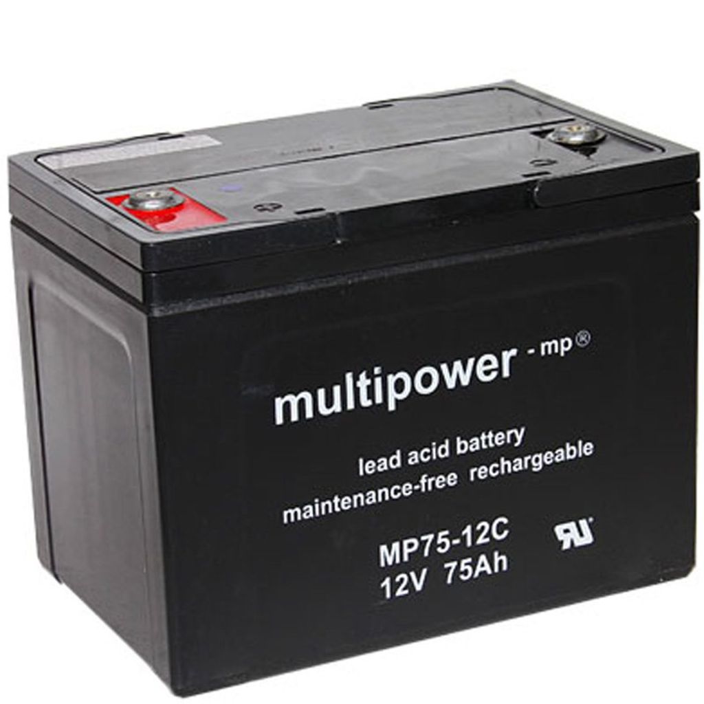 Multipower MP75-12C Akku Blei PB 12Volt 75Ah Produktbild 