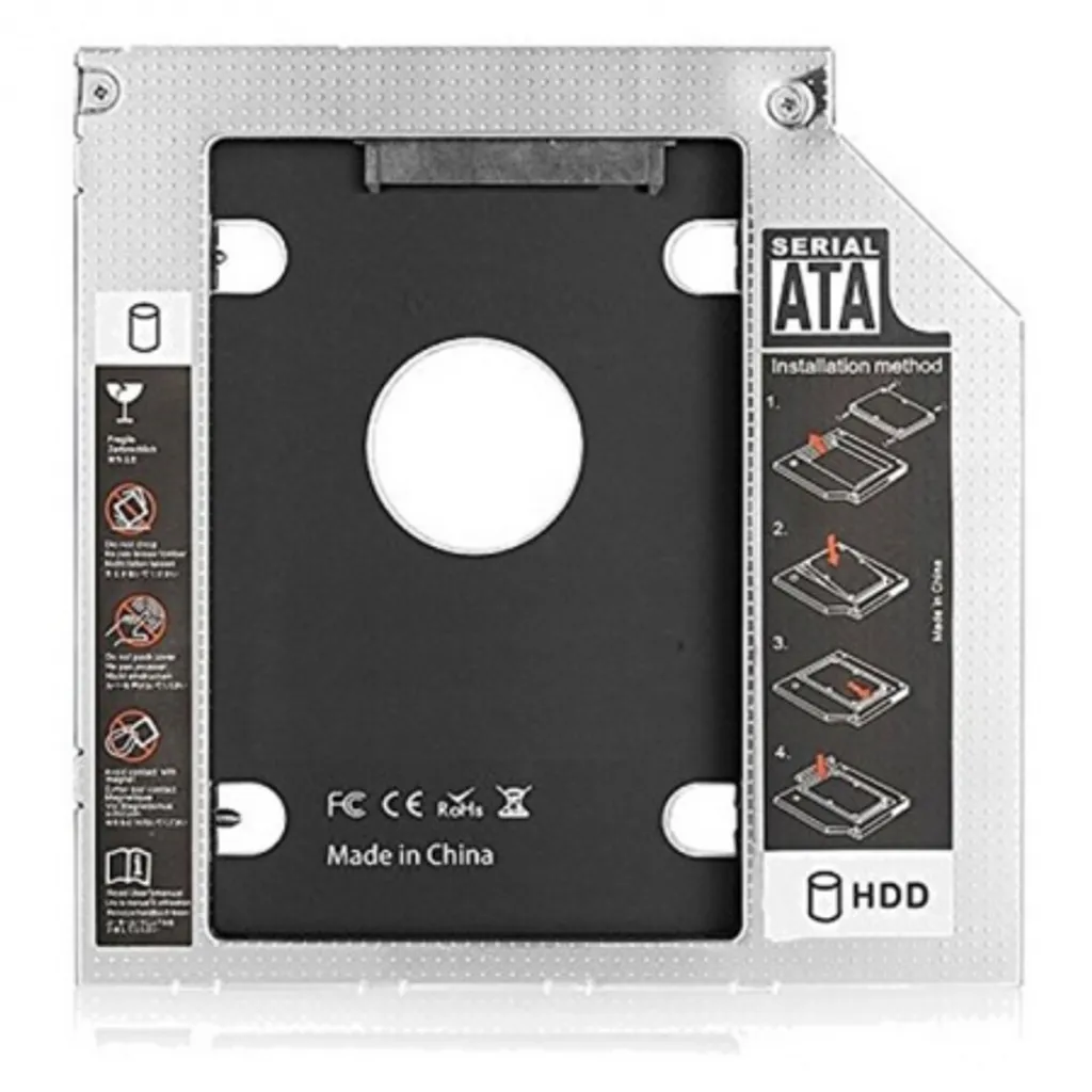 Solution Stockage SSD HDD pour Remplacer Lecteur CD DVD SATA III Interne - 3