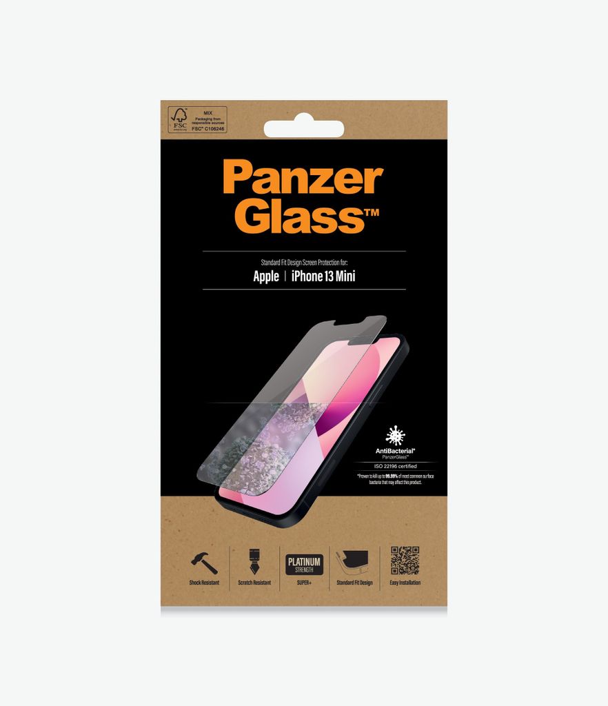 PanzerGlass SP iPhone 13 mini AB Produktbild 