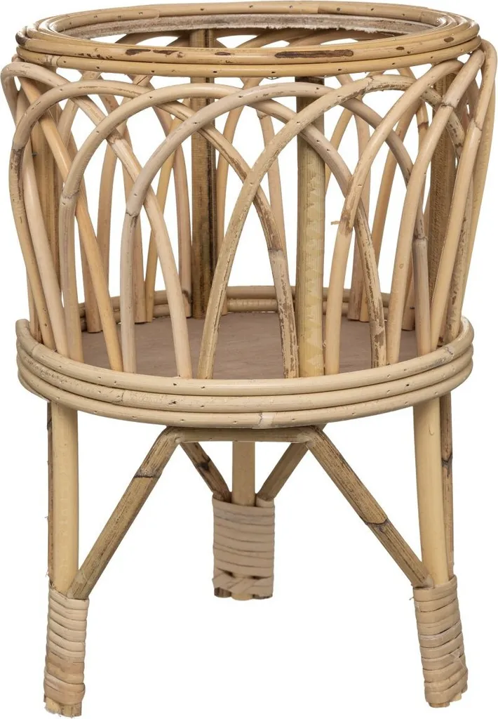 Porte-plante en Rotin Carmen 39 cm - Cache-pot Tressé Style Vintage