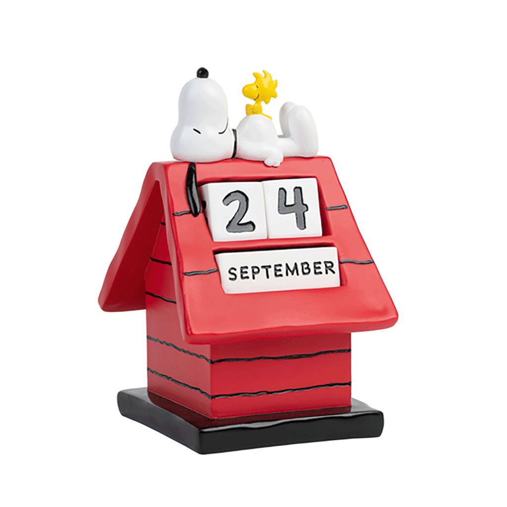 Peanuts 3D Ewiger Kalender Snoopy Hundehütte Produktbild 