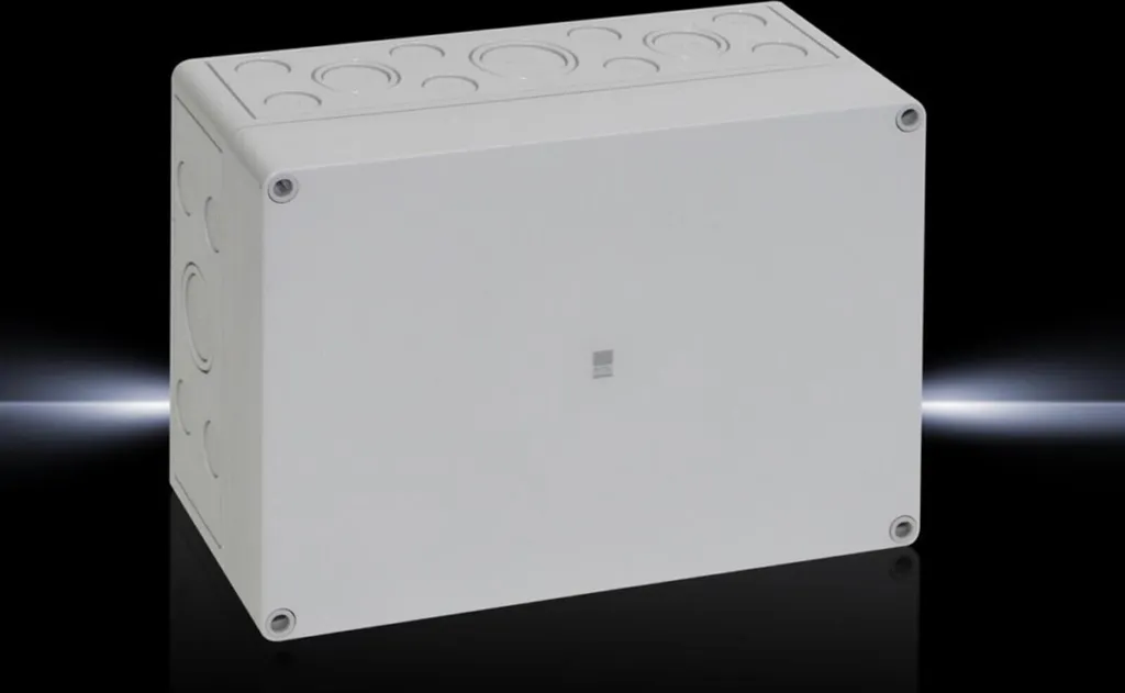 Boîtier de commande Rittal PK avec entrées de câbles pré-perforées gris