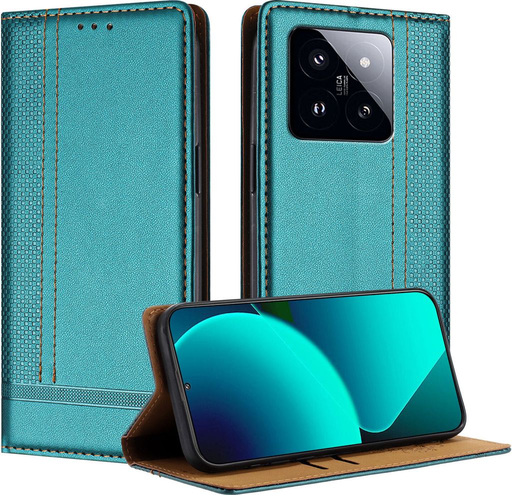 Handyhülle für Xiaomi 14 Pro Leder Flip Klappbare Produktbild 