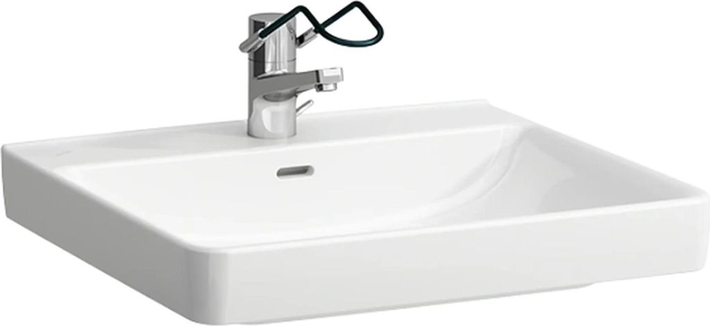 Laufen LF Pro Liberty WT, 81195.0, barrierefrei, 1 Hahnloch, mit Überlauf, 600x550, Weiß, 1 Stk.