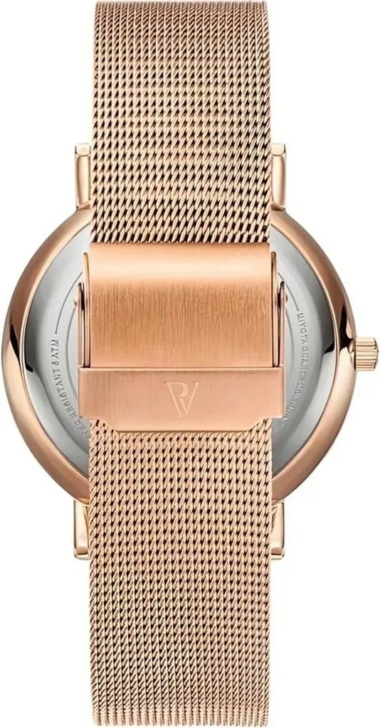 Montre Bracelet Maille Milanaise pour Femme en Or Rose Pearl 32 mm