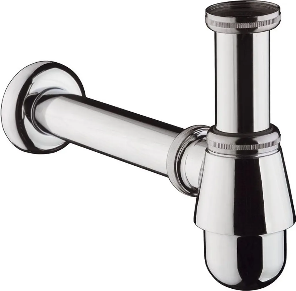 Siphon bidet chromé hansgrohe standard - Système évacuation robuste