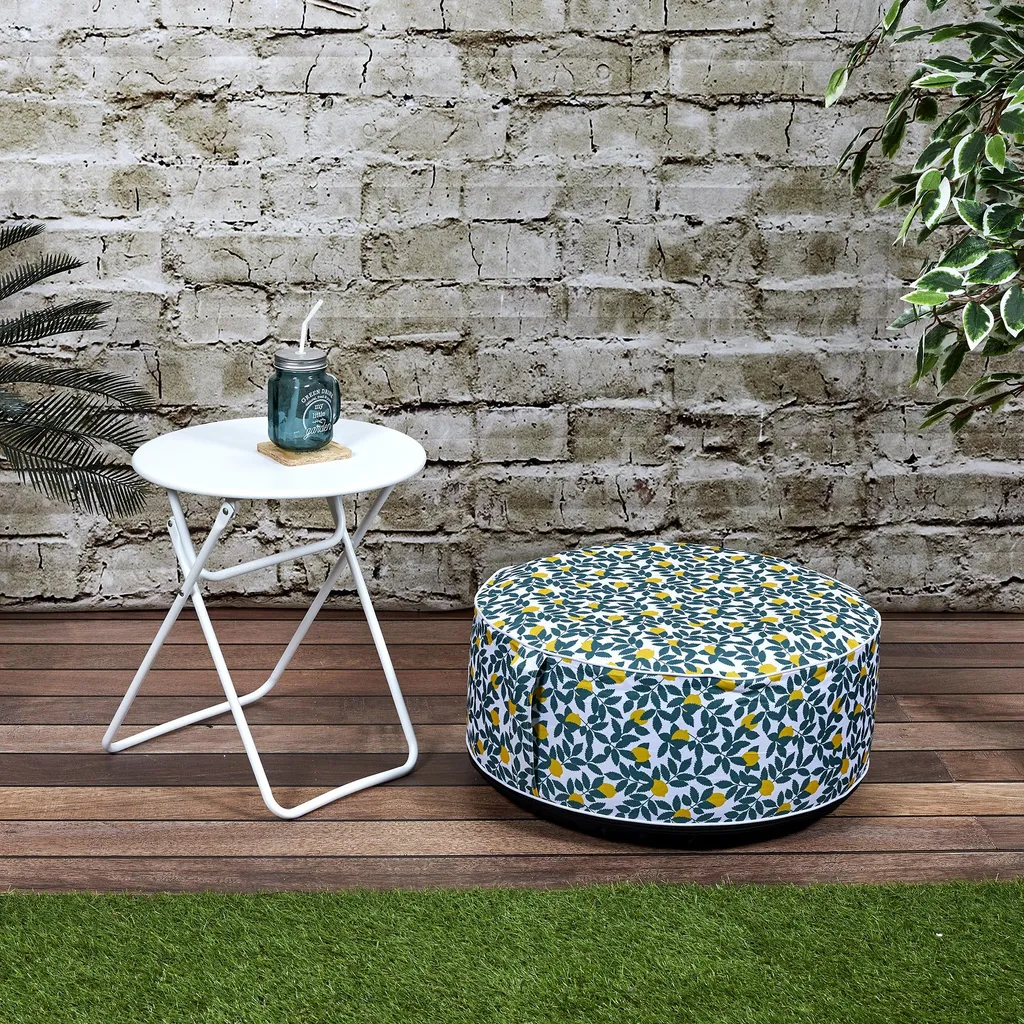 Siège Gonflable Zeste Bicolore - Fauteuil d'Appoint Mobile et Ergonomique