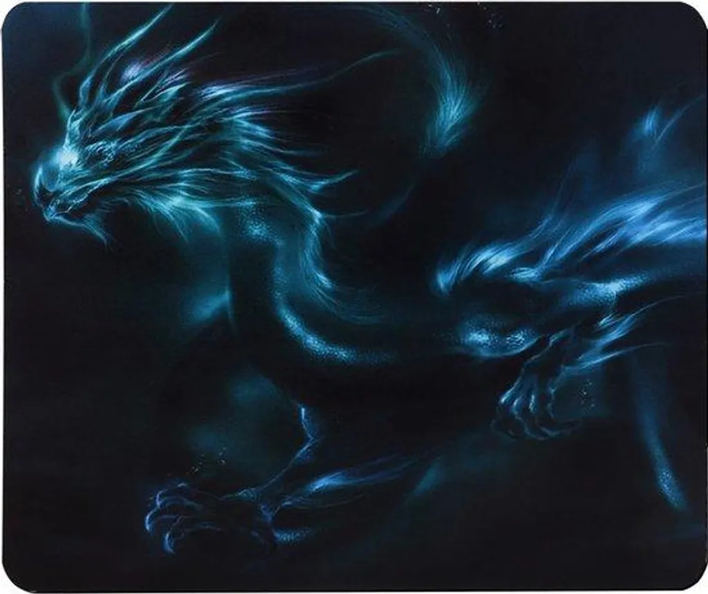 Tapis de souris mini format dragon 18x16 cm pour bureau et décoration