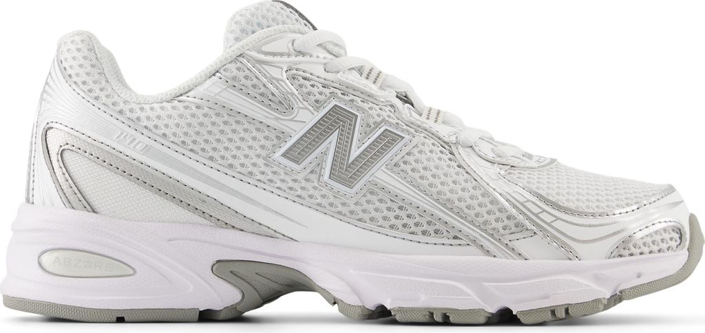 New Balance 740 Kinder Schuhe aus Naturleder mit Mesh-Details, Weiß, Größe 40
