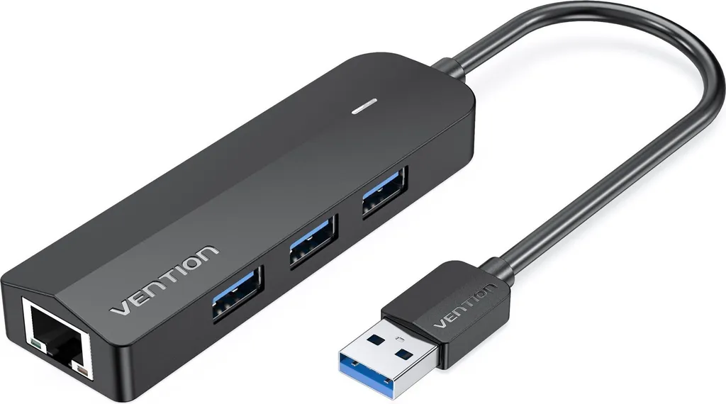 Station d'accueil USB 3.0 vers Ethernet Gigabit et 3 Ports USB Vention