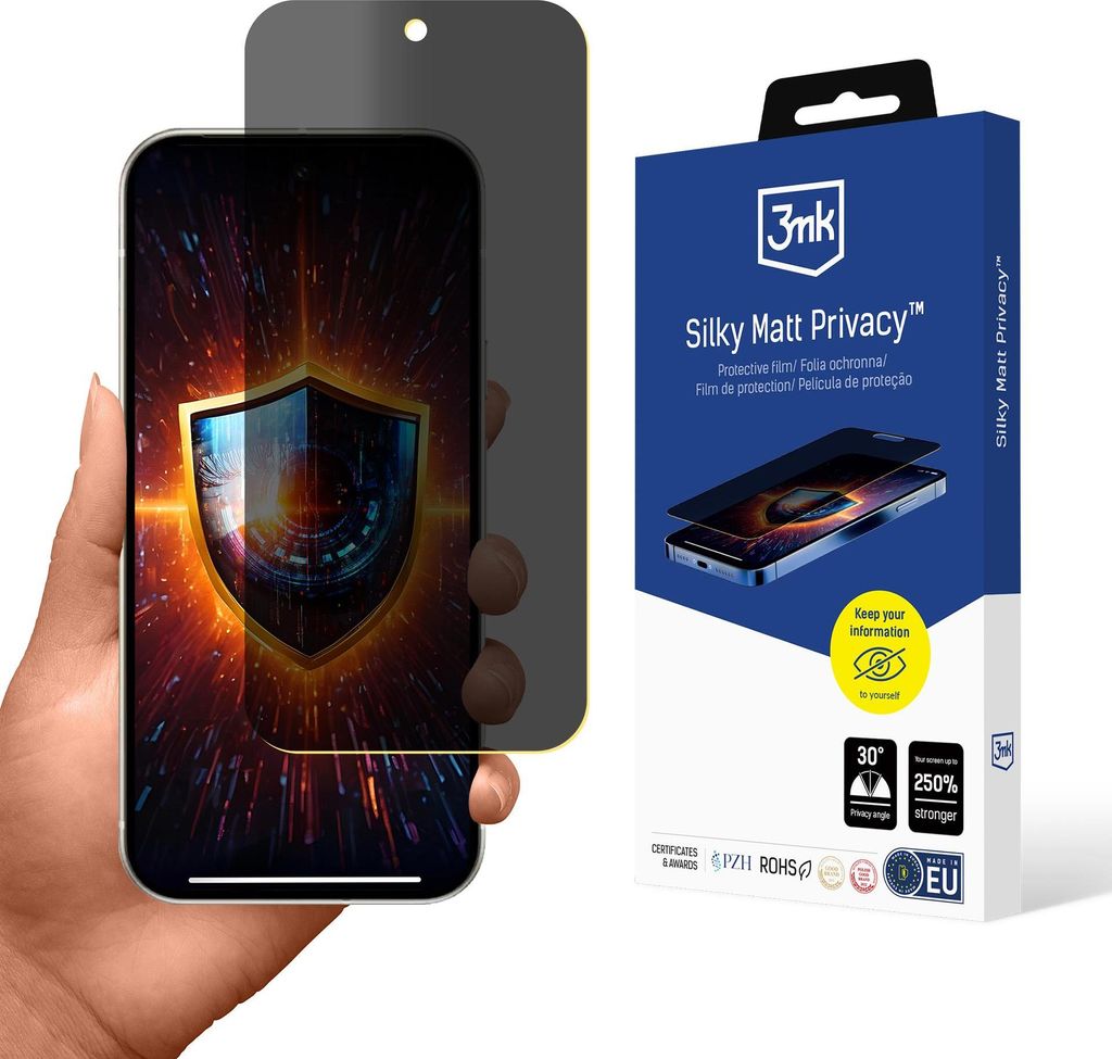 Protecteur d'écran 3mk Silky Matt Privacy pour Google Pixel Image du produit 