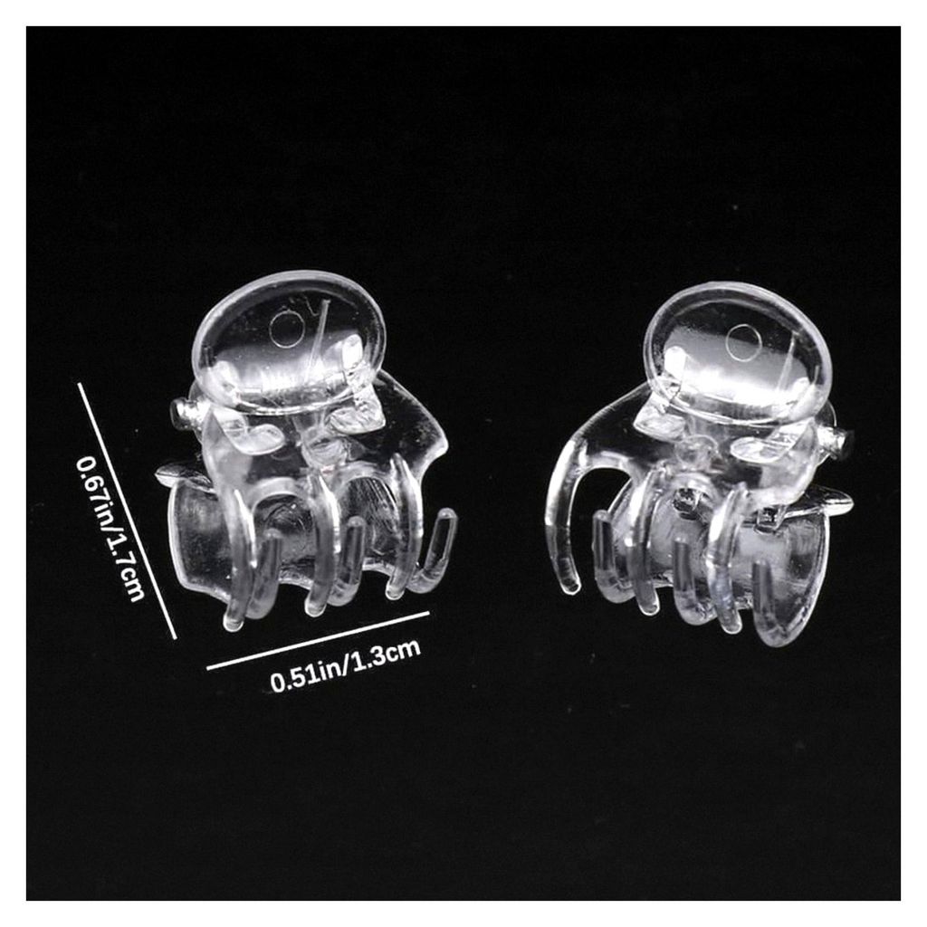 50 Stück Orchideenclips aus Kunststoff, 1,5 cm, transparente Pflanzenklammern zur Unterstützung von Orchideen