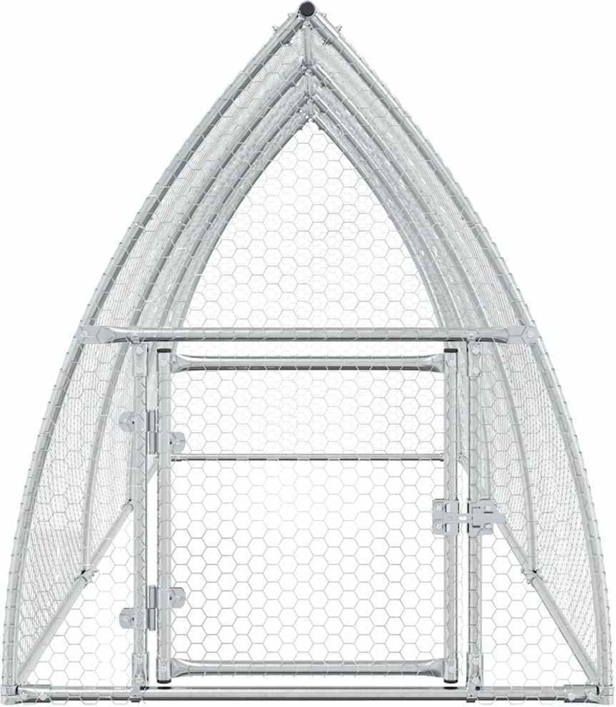 vidaXL Klietka pre kurčatá strieborná 300x105x120 cm Obrázok produktu 5