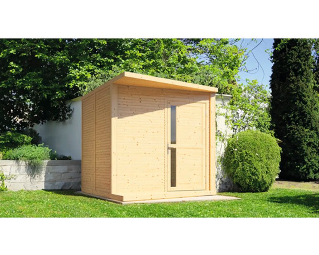 Gartenhaus Bertilo Design Concept mit Fußboden 241 x 297 cm natur