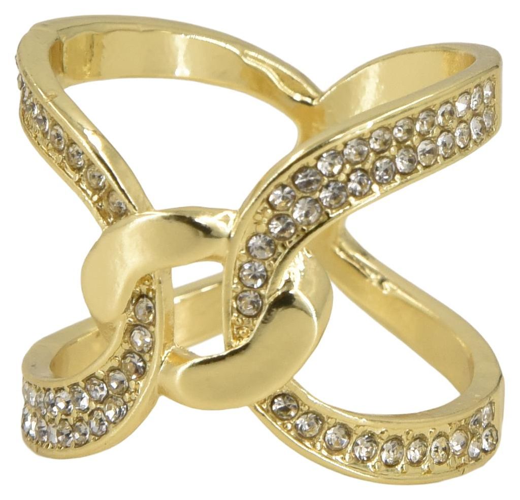 styleBREAKER Schalring Schalhalter Knoten Design mit Strassoptik | versilbert oder vergoldet | eleganter Schal Clip Schmuck zum Schals Binden für ...