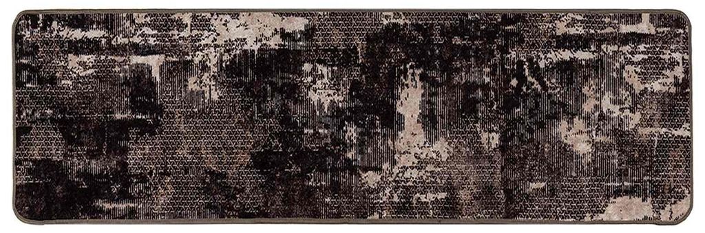 vidaXL Teppichläufer MARSA Schwarz 50 x 450 cm Polyester und PVC