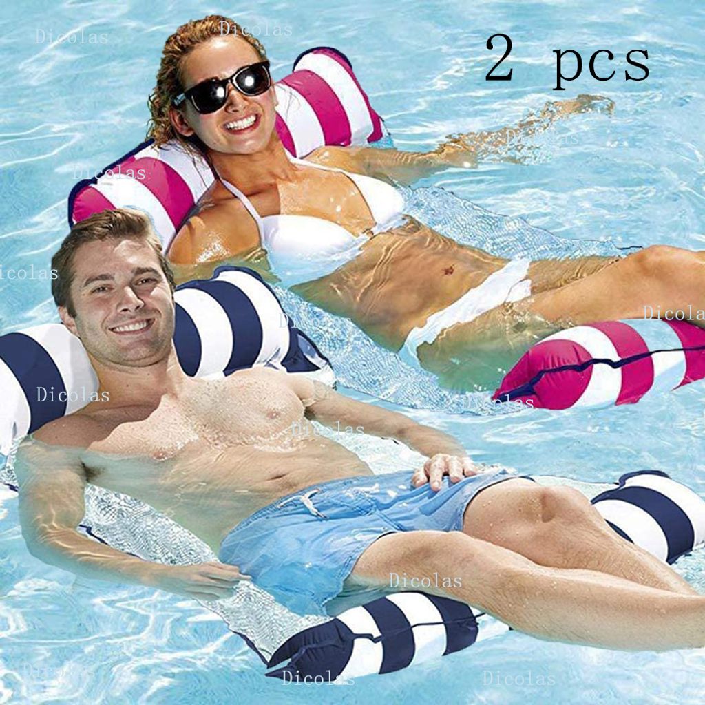 Aufblasbarer schwimmender Wasserhängematten-Pool-Lounge-Bett-Schwimmstuhl DE 