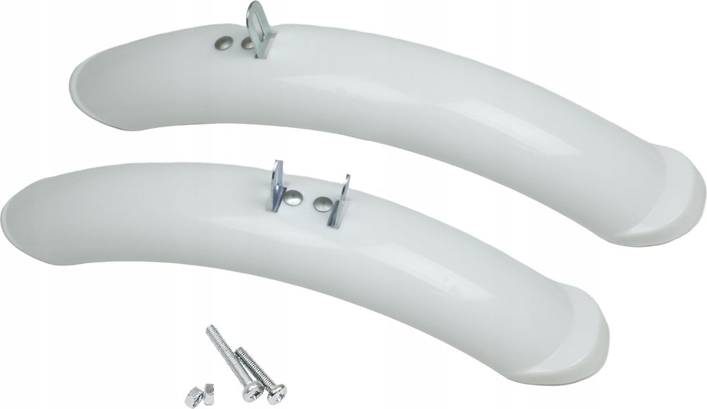 Kinderfahrradschutzblech Set für 16 Zoll Räder, Weiß Produktbild 