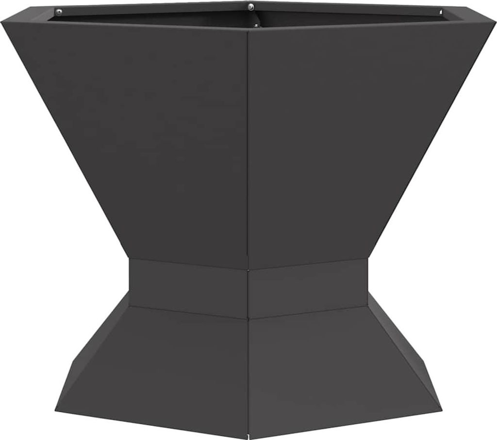 vidaXL Feuerstelle Schwarz 50 x 50 x 40 cm Stahl