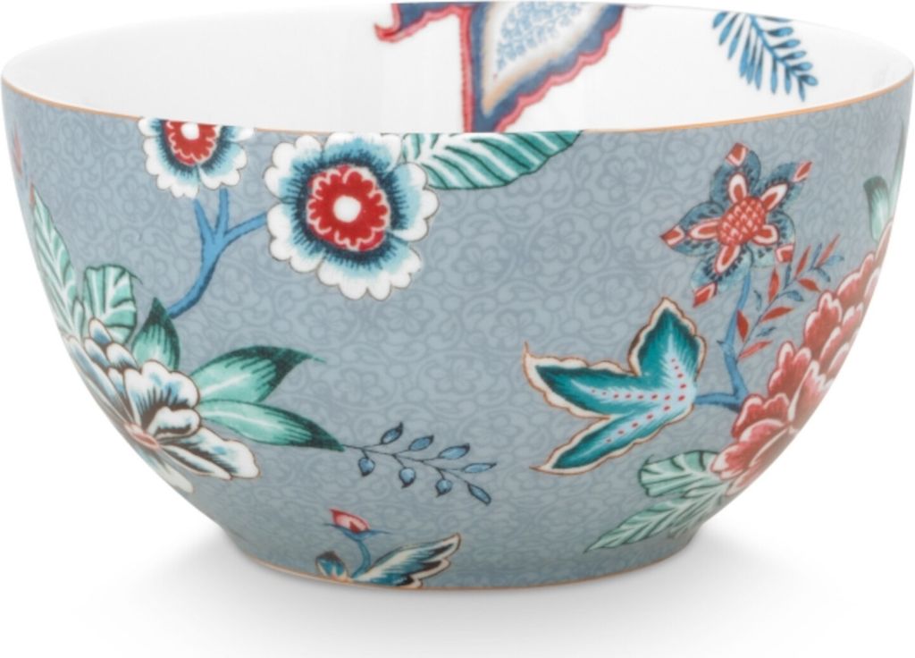 PIP STUDIO Flower Festival Bowl Light Blue 15 cm