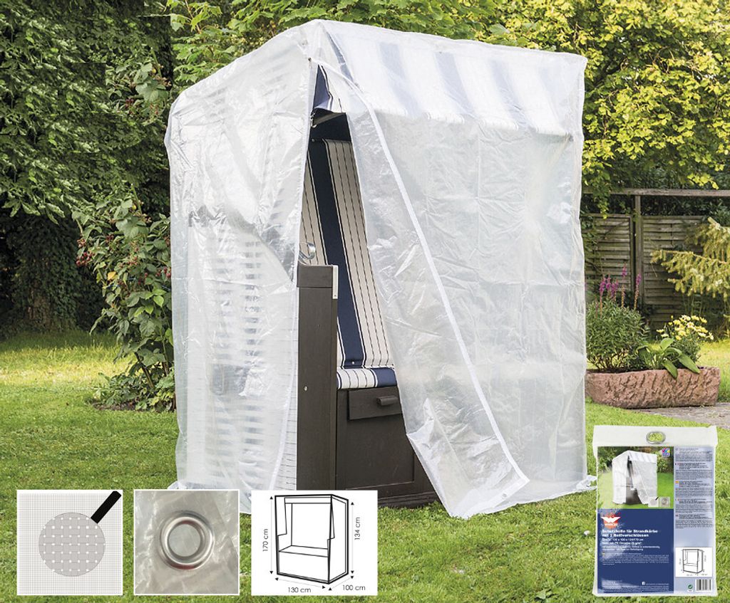 Housse de protection transparente pour chaise de plage, Image du produit 