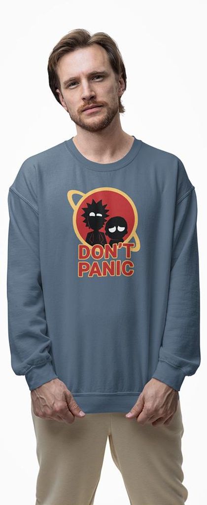D&B Design Uni Pullover SWMO00048 Rick And Morty IndigoBlau-Größe L