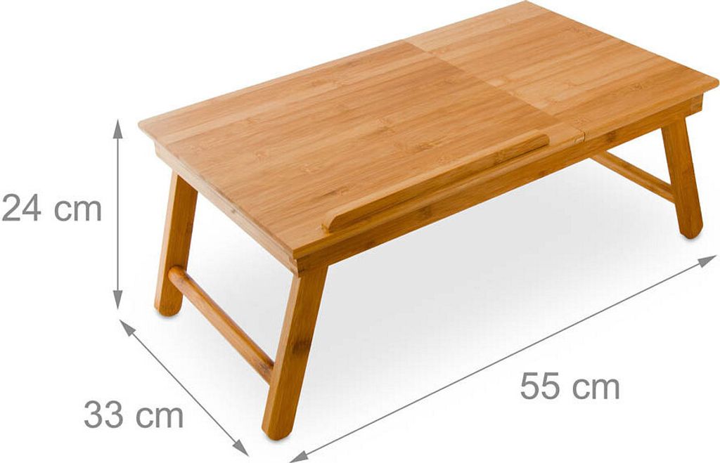 relaxdays notebook bed tray brown Obrázok produktu 9