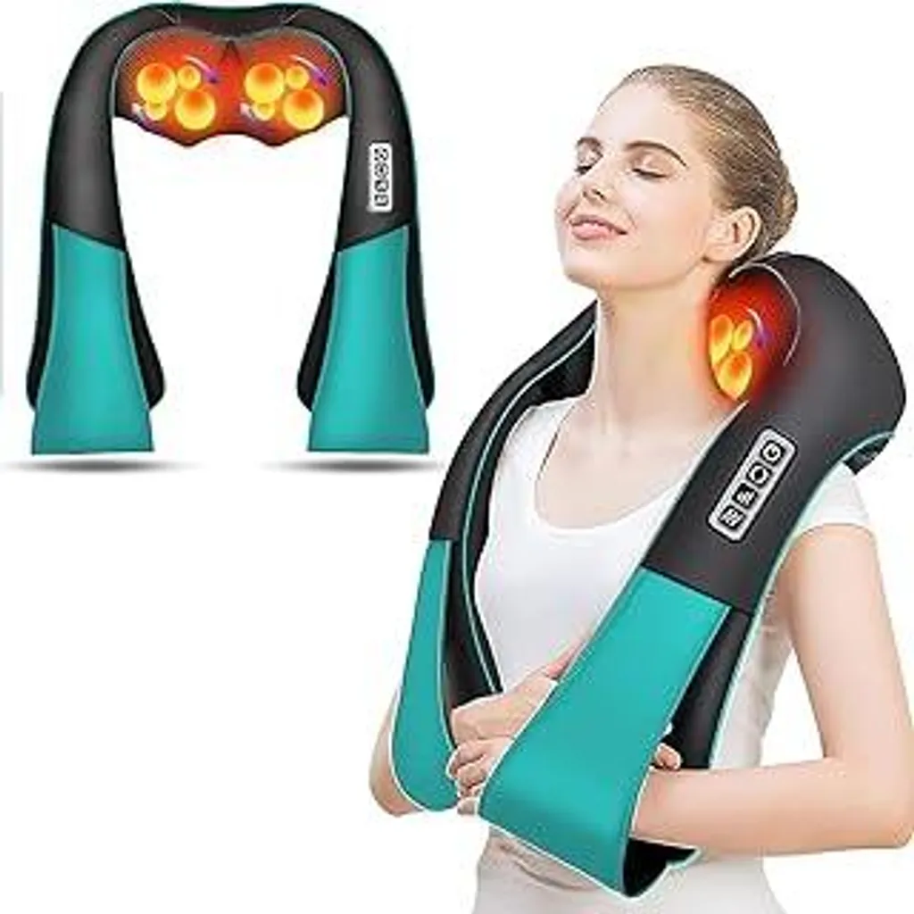 Regalo Benessere: Massaggiatore Collo AERLANG 3D con Calore Shiatsu