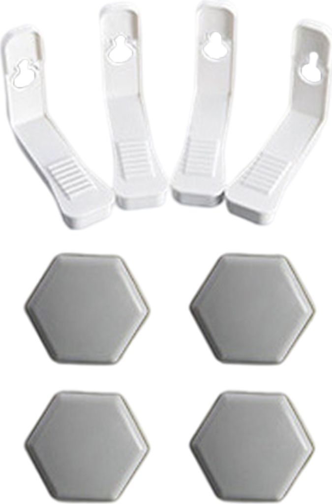 4pcs Bettlaken Grippers hohe Härte bequeme Kunststoff-Plastik-Schlupfbettblatthalter Quilt Befestigungsklammern für Zuhause-Grau ,Größen:L