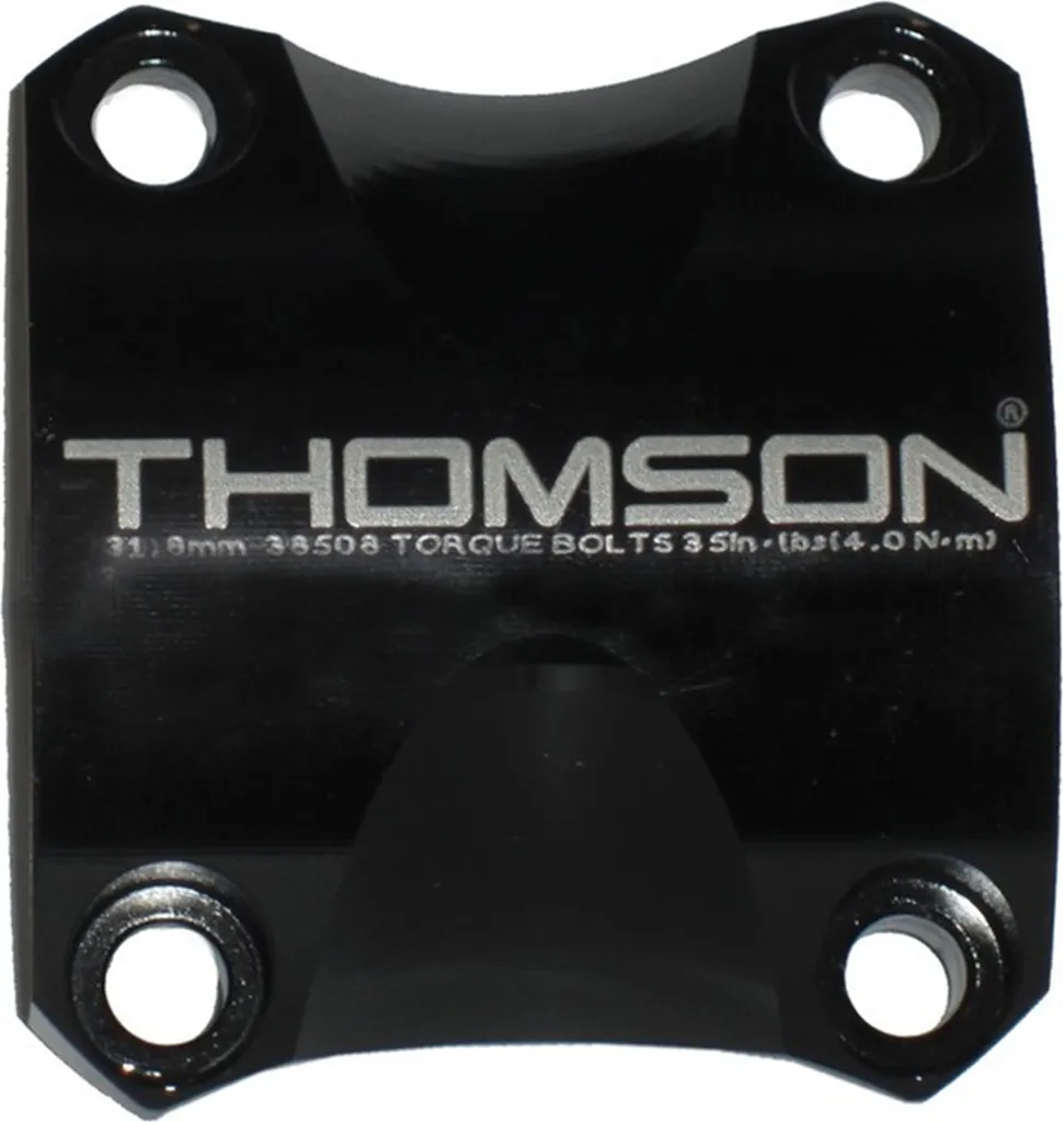 Fixation Thomson Elite X4 noire 31,8mm en aluminium usiné CNC haute fiabilité