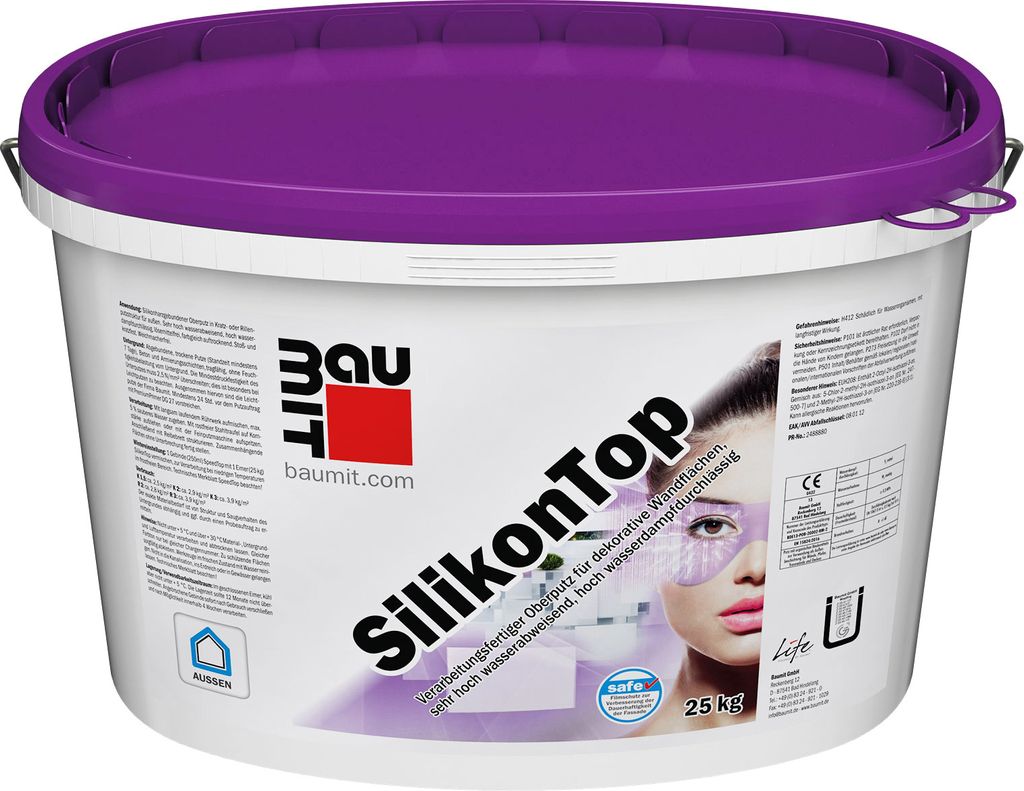 BAUMIT SilikonTop omítka proti škrábancům 2,0 mm bílá 25 kg Obrázek produktu 