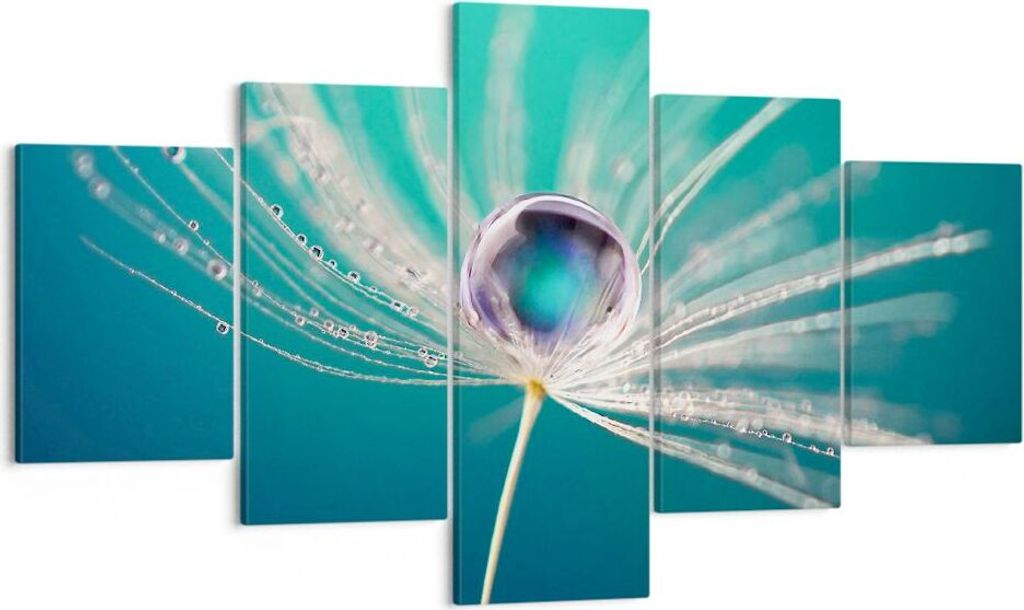 Bild auf Leinwand - Leinwandbild - Pflanze Natur - 125x70cm - Wand Bild - Wanddeko - Wandbilder - Leinwanddruck - Bilder - Kunstdruck - Wanddekorat...