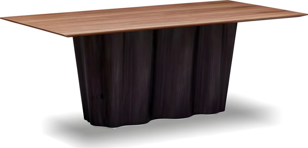 Eleganter brauner Esstisch aus Holz für stilvollen Essbereich