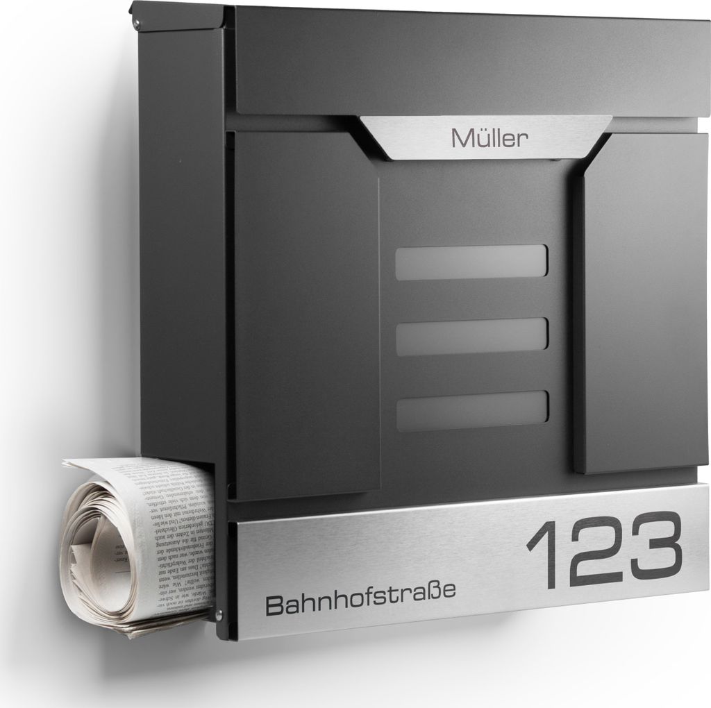 NewHabitat Briefkasten personalisiert inkl. Montagematerial Produktbild 