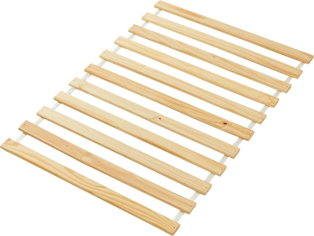 Rolllattenrost 70 x 140 aus massivem Kiefernholz - Produktbild 