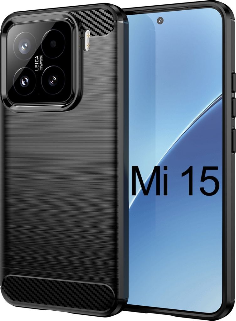 Hülle für Xiaomi 15 Carbon Look Handyhülle Outdoor Produktbild 