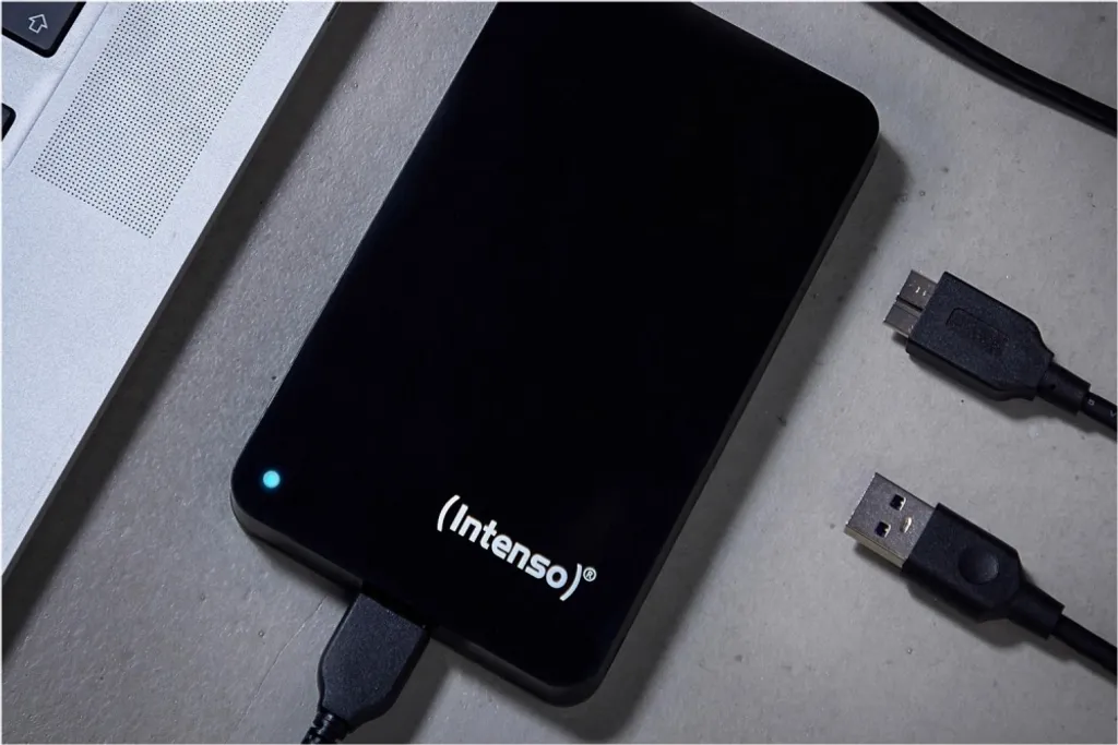Intenso Disque Dur Externe 2 TB Noir - USB 3.2 Rapide et Format Compact - 3