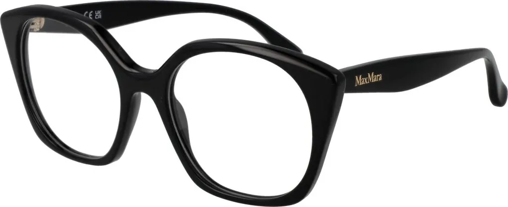 MaxMara MM5082 001 Occhiali Vista Donna Nero Lucido - Business Style