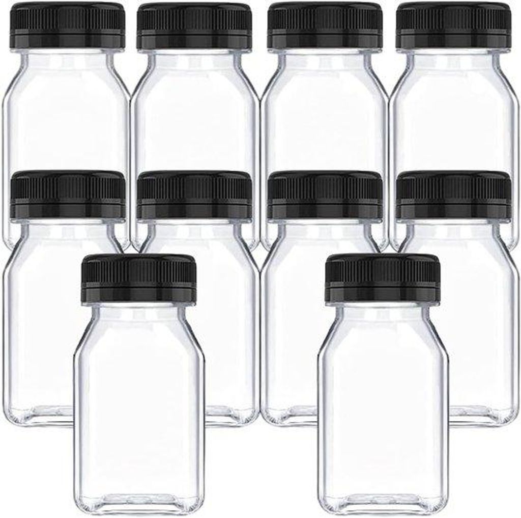 Transparante Mini-Plastikbecher mit Dose, 120 ml, 4,5*9,5 cm, herstellbar, für Milchshakes, Getränke, Saft und Milch