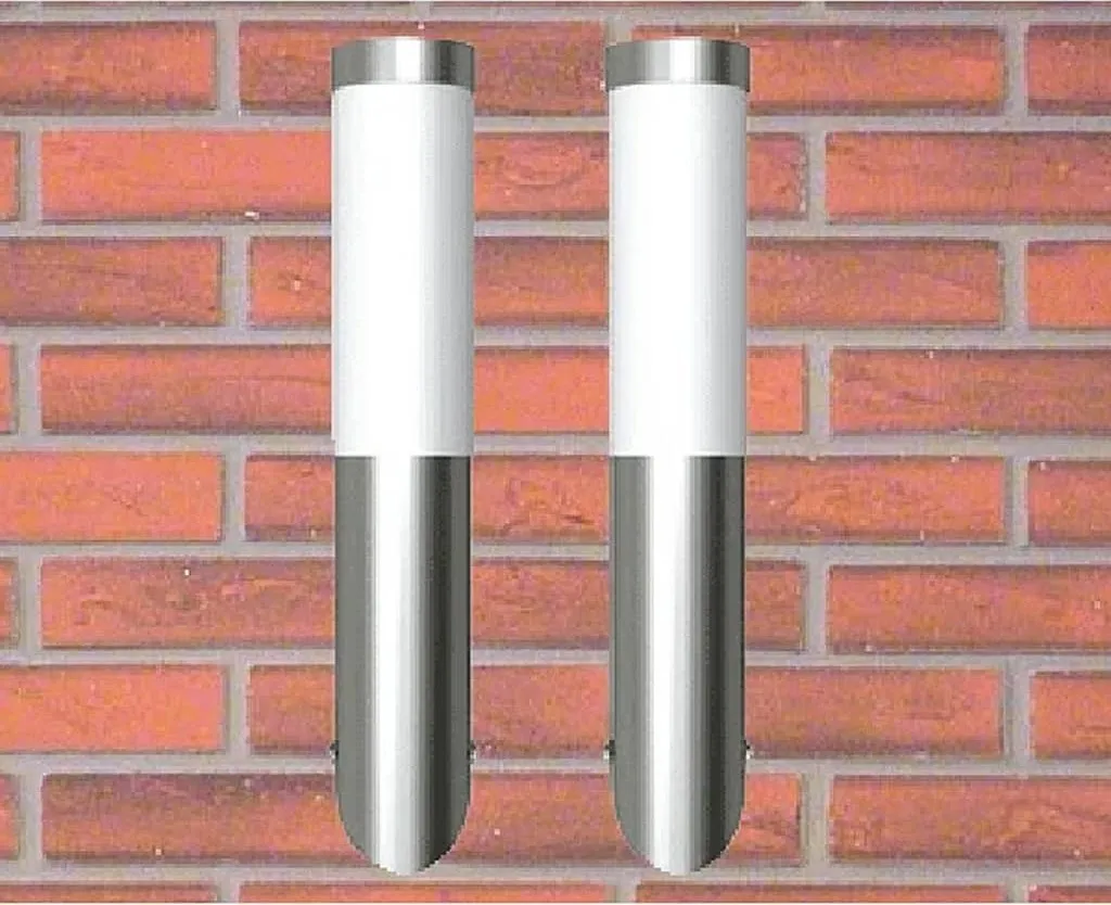 Lampes extérieures 2 pcs en acier inoxydable robuste et anticorrosion