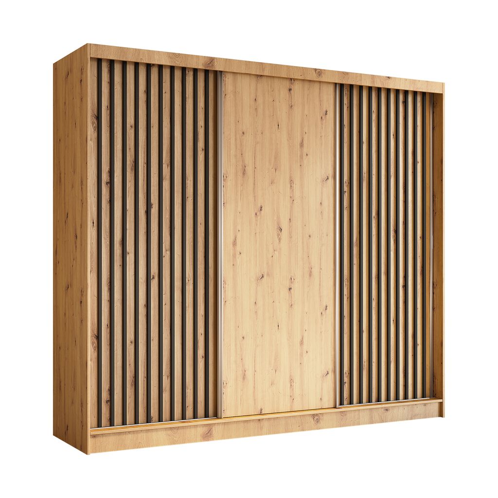 AX LIVING Cabinio Kleiderschrank Artisan Eiche Schwarz 240 Produktbild 
