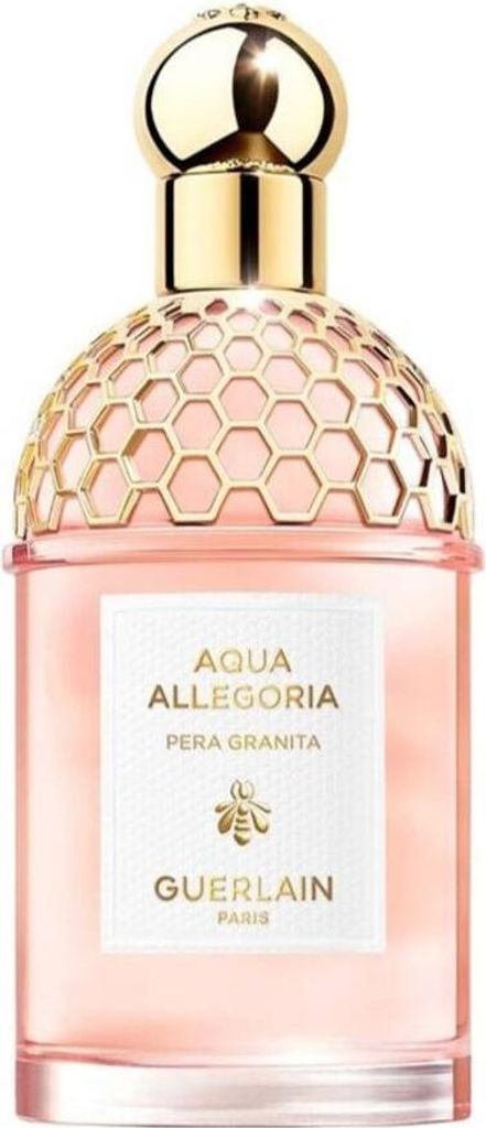 A bottle of Guerlain Aqua Allegoria Pera Granita Eau de Toilette.