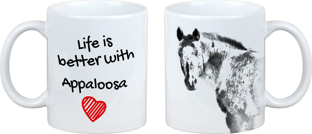 Appaloosa - Tasse mit Pferd, Tasse mit Bild, personalisiertes Geschenk der Marke Art-Dog