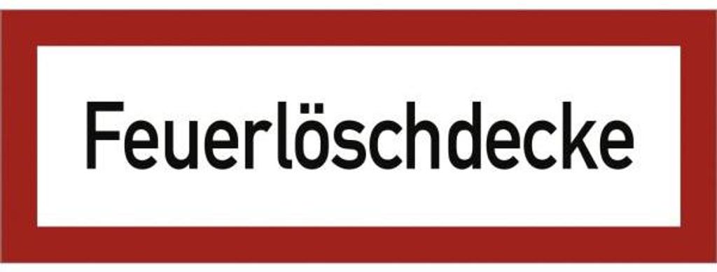 Dreifke® Schild Feuerlöschdecke, Alu, 297x105 mm Produktbild 